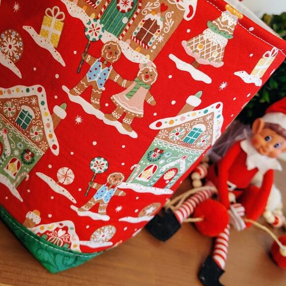 Gingerbread tote with Snap - Picture 6 of 7